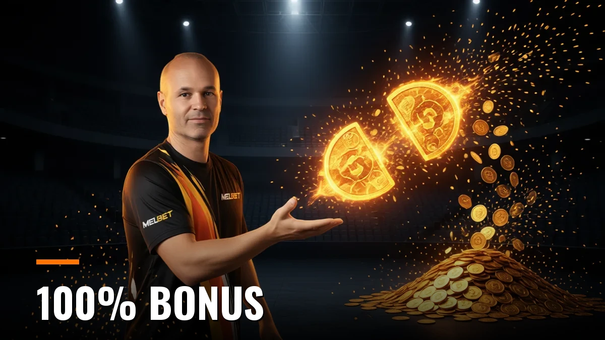 100% bonus on your first deposit